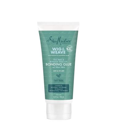 SheaMoisture Bonding Glue Hair Cream for Wig and Weave  Tea Tree and Borage Seed Water-based Hair Product  6.3 Ounce 6.30 Ounce (Pack of 1)