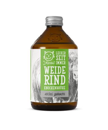 J.Kinski organic pasture beef broth (6x 525ml) bone broth cooked for 48 hours with protein & collagen |Low carb bone broth as a soup reason or pure