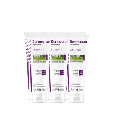 Sorifa Laboratory 6 pieces dermscreen barrier gel protection against oxidants solvents resin glue varnish hands face body high tolerance formula perfumefree tube 125 ml