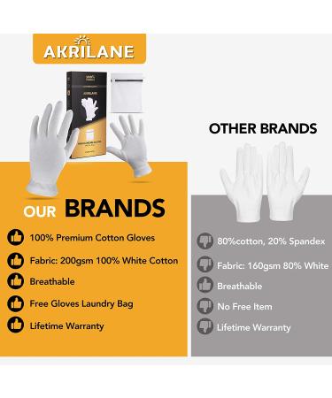 Cotton Moisturizing Gloves for Dry Hands | Overnight Eczema Treatment | Skin Spa Therapy | Premium Quality (2 Pairs) - Buy Online on GoSupps.com