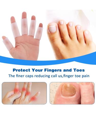 16-Piece Silicone Finger Protection Gel - Arthritis & Eczema Support for Golf & Basketball - Buy Online on GoSupps.com