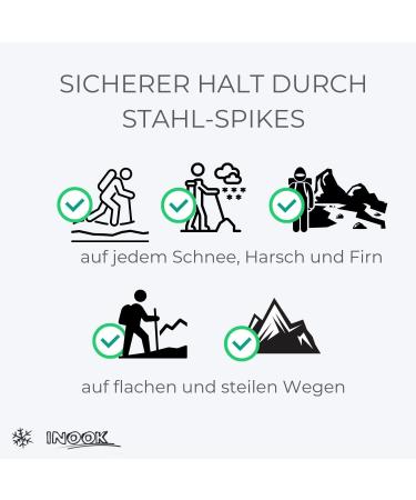 Inook Expert Snowshoes - Adjustable EU 36-47 | Snowshoe Set with Carrying Bag & Patented Features - Buy Online on GoSupps.com