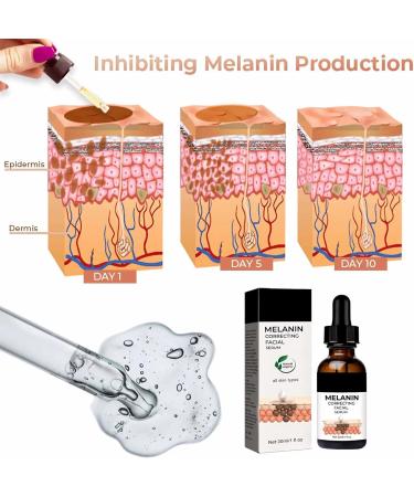 Melanin Correcting Facial Serum 30ml 2023 New Dark Spot Corrector Remover Skin Care Moisturizing Repair Serum Hyaluronic Acid Vitamin C Serum for Face (1pcs) - Buy Online on GoSupps.com