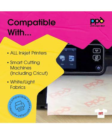 PPD Inkjet Premium Iron-On Light T Shirt Transfer Paper 8.5x11 - Pack of 100 Sheets (PPD001-100) - Buy Online on GoSupps.com