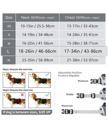 Heele Camouflage Dog Harness for Large Dogs | Reflective & Breathable Padded Harness | Anti-Train Breast Harness - Gray - Buy Online on GoSupps.com