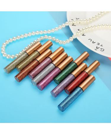 10 Colors Glitter Diamond Liquid Shining Metallic Eye Liquid Glitter - Buy Online on GoSupps.com
