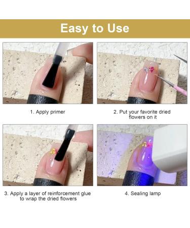 12 Boxes Dried Flowers for Nail Art | Nail Decorations & Flower Kit for Stunning Nail Designs - Buy Online on GoSupps.com