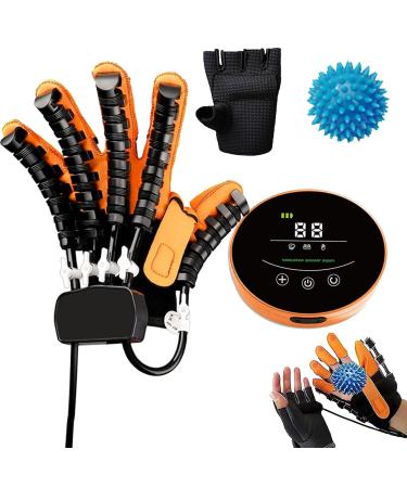 Robot Gloves Hemiplegia Hand Therapy Equipment Stroke Hand and Finger Training Hand and Finger Function Rehabilitation Gloves Finger Orthosis(Size:L Color:Left Hand) Large Left Hand