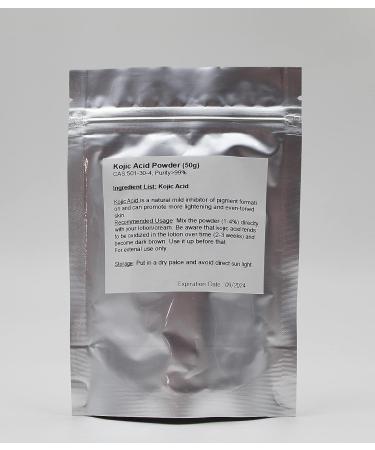 Pure Kojic Acid Powder 50g for Skin Lightening - Buy Online on GoSupps.com
