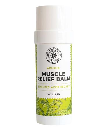 All-Natural Arnica Muscle Balm - Plant-Based Topical swelling and bruising Relief | Essential Oils & Menthol soothes and cools sore muscles  Hypoallergenic & Paraben-Free  Made in USA