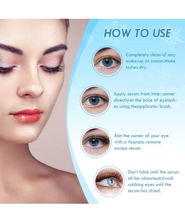 Lash & Eyebrow Growth Serum for Longer, Fuller, Stronger Eyelashes - 5ML (Blue) - Buy Online on GoSupps.com