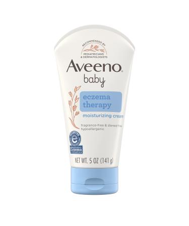 Aveeno Baby Eczema Therapy Moisturizing Cream, Natural Colloidal Oatmeal & Vitamin B5, Baby Eczema Cream for Dry, Itchy, Irritated Skin Due to Eczema, Paraben- & Steroid-Free, 5 fl. oz