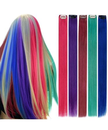 Runature clip in extensions real hair colored 35cm 5 stucco 25g remy clip real hair extensions colorful hair clip in hair recovery real hair 14 inch 35cm-25g #mixed - Buy Online on GoSupps.com
