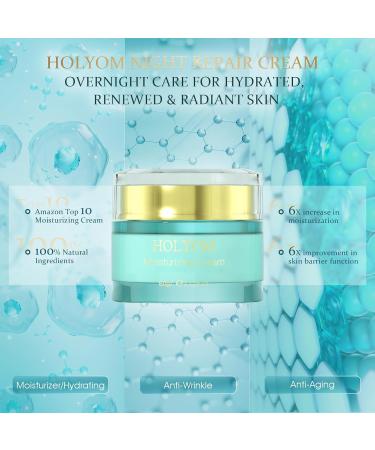Restorative Night Cream for Face Overnight Repair with Ceramides Collagen Peptides & Hyaluronic Acid Deep Hydration Non-Greasy Texture Sensitive-Skin Friendly 2.12 fl oz 2.12 Fl Oz (Pack of 1) - Buy Online on GoSupps.com