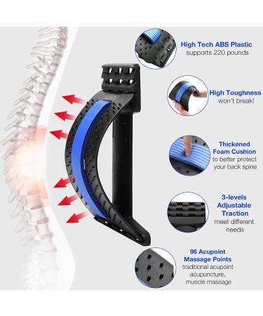 Moocoo Multi-Level Back Stretcher for Lower Back Pain Relief - Lumbar Support Spine Board for Herniated Disc, Sciatica, Scoliosis - Upper and Lower Back Muscle Pain Relief - Buy Online on GoSupps.com
