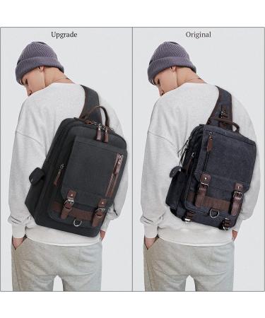 X-Large Army Green Canvas Crossbody Messenger Bag, Shoulder Sling Backpack for Travel - Buy Online on GoSupps.com