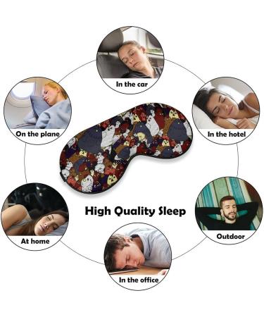 Shop Chicken Love Sleep Mask | Cute Travel Eye Shade with Adjustable Strap for Restful Sleep - Buy Online on GoSupps.com