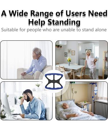 Lift Assist for Elderly - OVIFM Portable Standing Aid with Non-Slip Grip Handle - Ideal for Seniors, Bariatric Patients, and Caregivers - As Seen On TV (Blue) - Buy Online on GoSupps.com