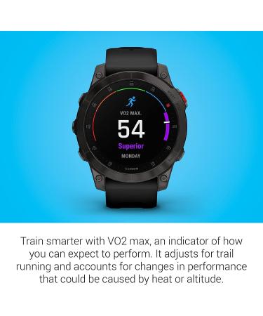 Garmin 010-02582-10 Epix Gen 2 Premium Active Smartwatch | AMOLED Touchscreen | Health & Wellness Features | Adventure Watch | Black Titanium - Buy Online on GoSupps.com