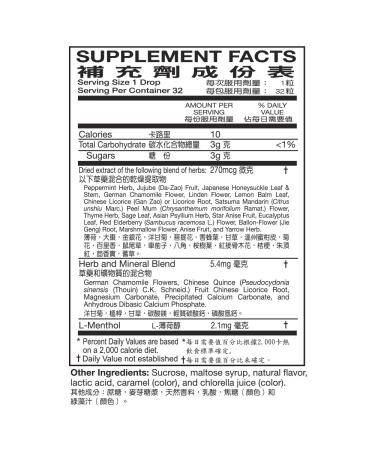 Ryukakusan Mint Herbal Drops - 32 drops - Supports Throat & Respiratory Health - Solstice - Buy Online on GoSupps.com