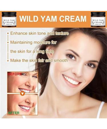 60G Wild Yam Cream Women Wild Yam Root Cream Skin Moisturizer Organic Annas Wild Yam Cream for Moisturizing and Lubrication(Glass Bottle) - Buy Online on GoSupps.com