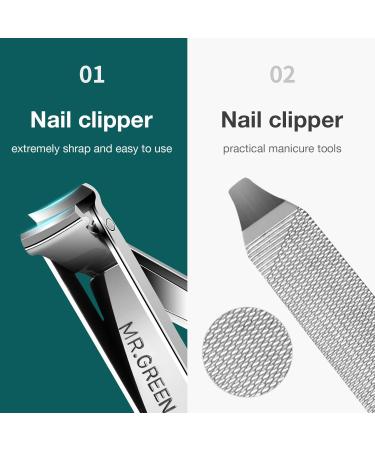 MR.GREEN Multifunctional Nail Clippers Stainless Steel Six Functions Nail Cutter Nail Files Small Knife Scissors (Small) - Buy Online on GoSupps.com