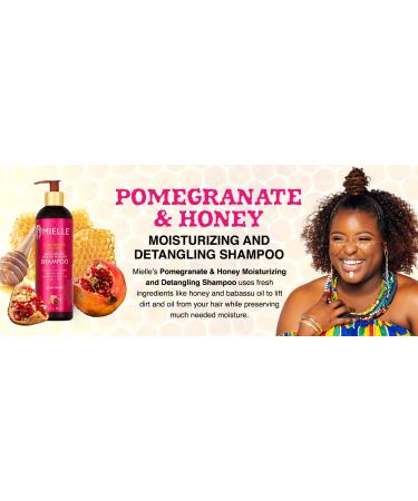 Mielle Pomegranate & Honey Moisturizing Detangling Shampoo 12 fl oz - Hydrating Hair Care - Buy Online on GoSupps.com