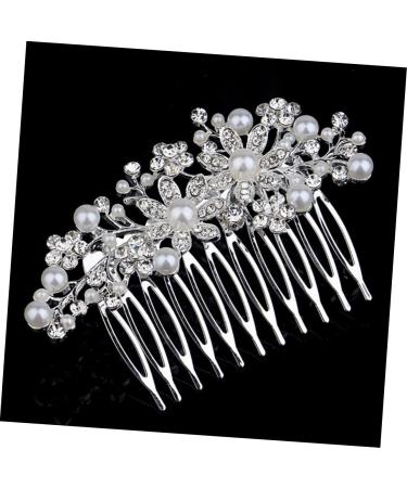 minkissy Barrettes for Women Pearl Hair Accessories Pearl Hair Clip Hair Jewels for Women Women's Hair Accessories Pearl Hair Pin Bridal Hair Clip Flower Hair Comb Pearlescent Blush Bride - Buy Online on GoSupps.com