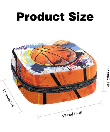 Basketball Graffiti Art Storage Pocket - Portable Menstrual Cup for Women & Girls - Buy Online on GoSupps.com