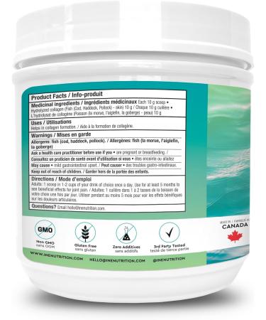 Hydrolyzed Marine Collagen (Cod Haddock Pollock) - Buy Online on GoSupps.com