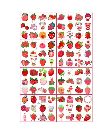 96 Pcs Strawberry Temporary Tattoos for Kids - Perfect for Birthday Parties, Decorations, and School Prizes - Buy Online on GoSupps.com