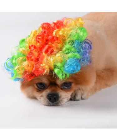 Funny Dog & Cat Role Play Wigs for Halloween & Christmas - Colorful Pet Costumes for Small Medium & Large Dogs - Buy Online on GoSupps.com