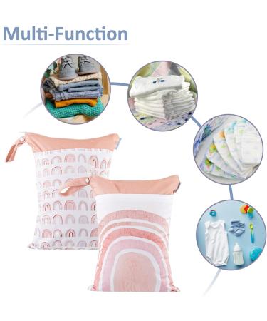 Maeau 2-Piece Wetbags for Fabric Diapers | Reusable Waterproof Organizer Bags | 32 Patterns | Ideal for Kindergarten & Gym | 30x40cm - Buy Online on GoSupps.com