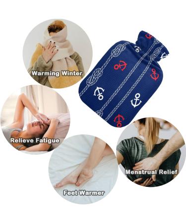 Naanle Sea Ocean Anchor Bottle - 1L Transparent Hot Water Bottle for Pain Relief | Heat & Cold Therapy - Buy Online on GoSupps.com