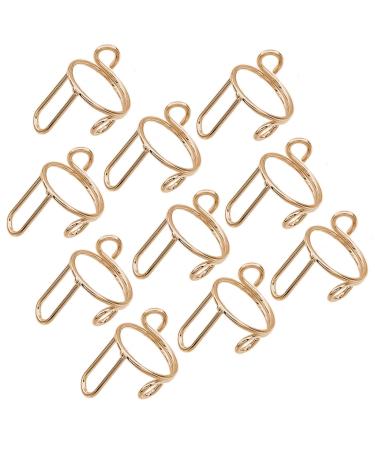 10 Pcs Metal Open Nail Rings Elegant Fingertip Statement Jewelry Metal Nail Art Rings Copper Material Women Girl Nail Rings gold