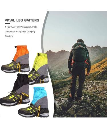 OYHMC Waterproof Hiking Leg Gaiters - Lightweight Adjustable Ankle Gaiters for Outdoor Activities in Blue - Buy Online on GoSupps.com