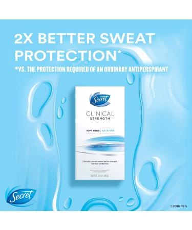 Secret Clinical Strength Soft Solid Deodorant Light & Fresh (1.6 oz 3 pk.) - Buy Online on GoSupps.com