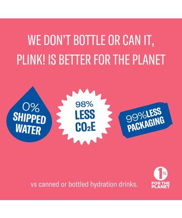 Plink! Fizzy Electrolyte Tablets for Adults & Kids Pomegranate Berry 12ct Family-Friendly Daily Hydration Low Sugar Vegan Keto Friendly Non-GMO Pomegranate Berry 1 Count (Pack of 12) - Buy Online on GoSupps.com