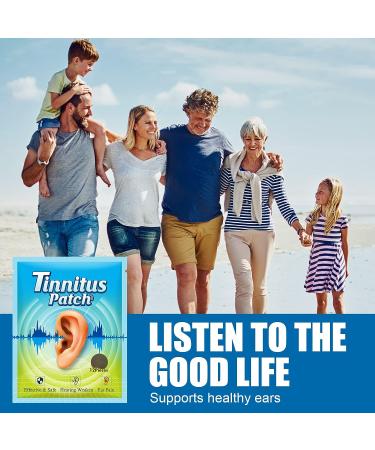 Tinnitus Relief Patches - Herbal Formula for Ringing Ear Care and Pain Relief - Buy Online on GoSupps.com