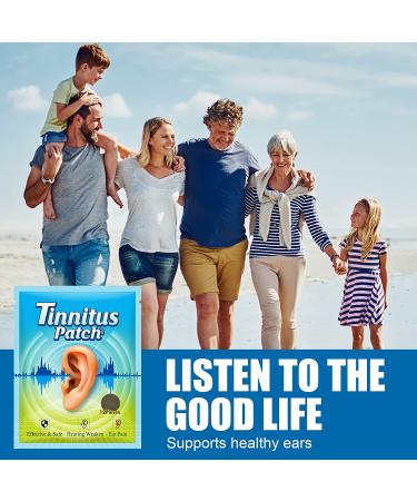Tinnitus Relief Ear Patch - 12 PCS Natural Herbal Formula for Ringing Ears, Earaches, Improved Hearing, and Peaceful Sleep - Buy Online on GoSupps.com