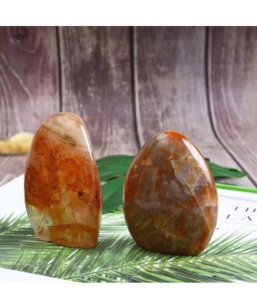300g-450g Natural Polished Golden Healer Quartz Crystals Stones 1pc Room Decoration Stone Mineral Specimen - Buy Online on GoSupps.com