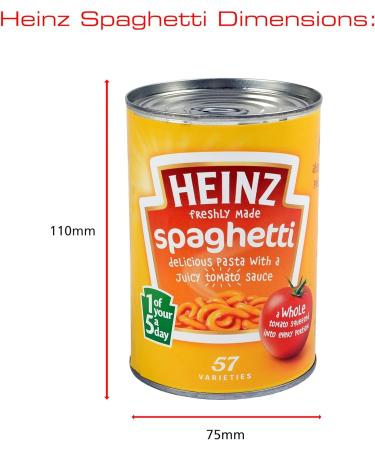 Sterling 203HS SafeCan Heinz Spaghetti - Hidden Storage Diversion Safe Yellow - Buy Online on GoSupps.com