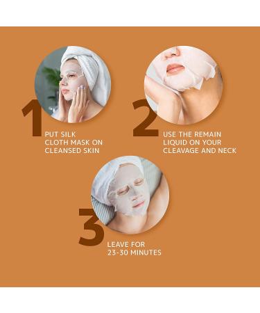 Orientana - Natural Silk Sheet Face Mask Snail Secretion & Collagen | Anti Ageing And Wrinkle Moisturiser | Acne Pigmentation Treatment | Hydrating Rejuvenating & Brightening - 1pc - Buy Online on GoSupps.com
