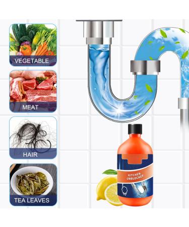 Toilet Pipeline Dredge Agent - Momeng Kitchen Sink Unblocker Powerful Pipe Foam Cleaner & Clog Remover | 500 ML Drain Dissolver - Buy Online on GoSupps.com