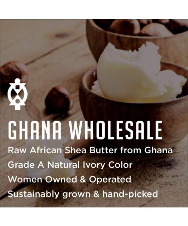 Raw Shea Butter 5 LB - Natural Skin Care for Face, Hair & Body - Unrefined Grade A - 100% Pure African Handmade - Organic & Fair-Trade - 5 Pound - Buy Online on GoSupps.com