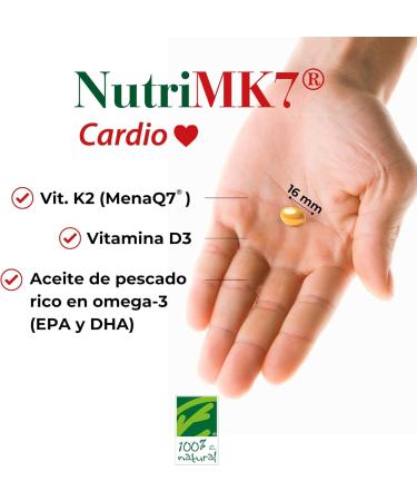 CIENPORCIENNATU NUTRIMK 7 CARDIO 60cap. g lules qui facilitent la suppl mentation quotidienne recommand en compl ment d une alimentation quilibr e bo te de 60 g lules et facilite la prise en cha - Buy Online on GoSupps.com