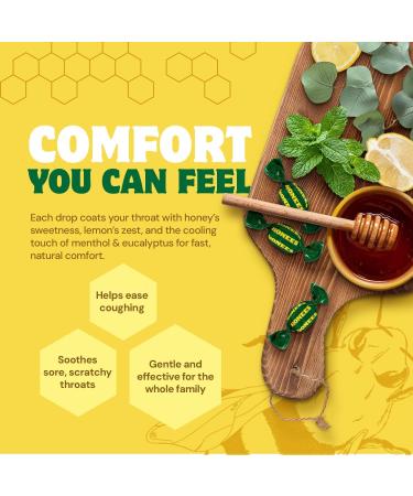 Honees Cough Drops Honey Lemon 20 Drops - Buy Online on GoSupps.com