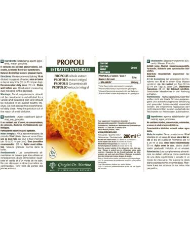Dr. Giorgini Propolis Complete Extract 200 Ml - Buy Online on GoSupps.com