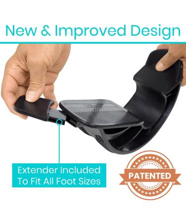 Vive Calf Stretcher Foot Rocker - Shin Splint Relief for Runners | Achilles Plantar Fasciitis Therapy Device | Ankle Strengthening Roller | Severs Disease Black - Buy Online on GoSupps.com