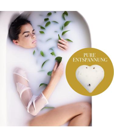 Heart-Shaped Bath Bombs Set | High-Quality Gifts for Women | Perfect for Valentine s Day Birthdays & Mother s Day | Wellness with Natural Ingredients - Buy Online on GoSupps.com